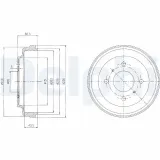 Bremstrommel DELPHI BF481