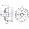 Bremstrommel Hinterachse DELPHI BF487 Bild Bremstrommel Hinterachse DELPHI BF487