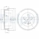 Bremstrommel DELPHI BF495