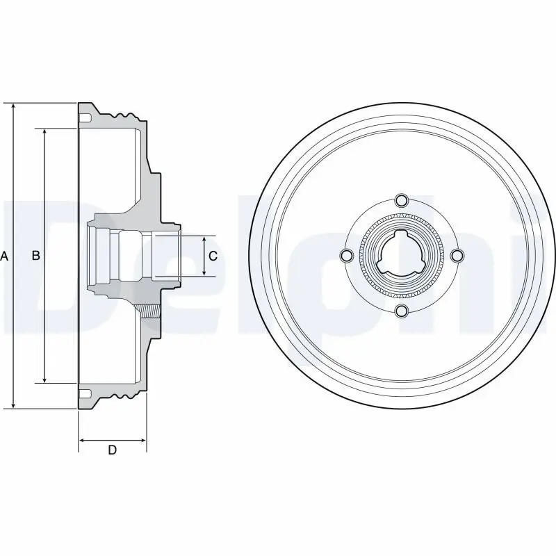 Bremstrommel DELPHI BF510