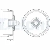 Bremstrommel DELPHI BF510