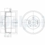 Bremstrommel DELPHI BF520