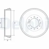 Bremstrommel DELPHI BF537