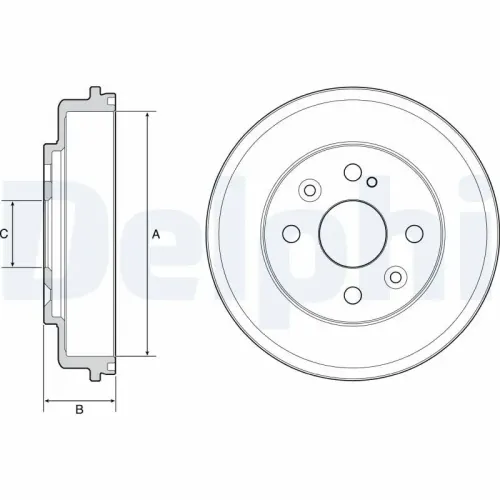 Bremstrommel DELPHI BF542 Bild Bremstrommel DELPHI BF542