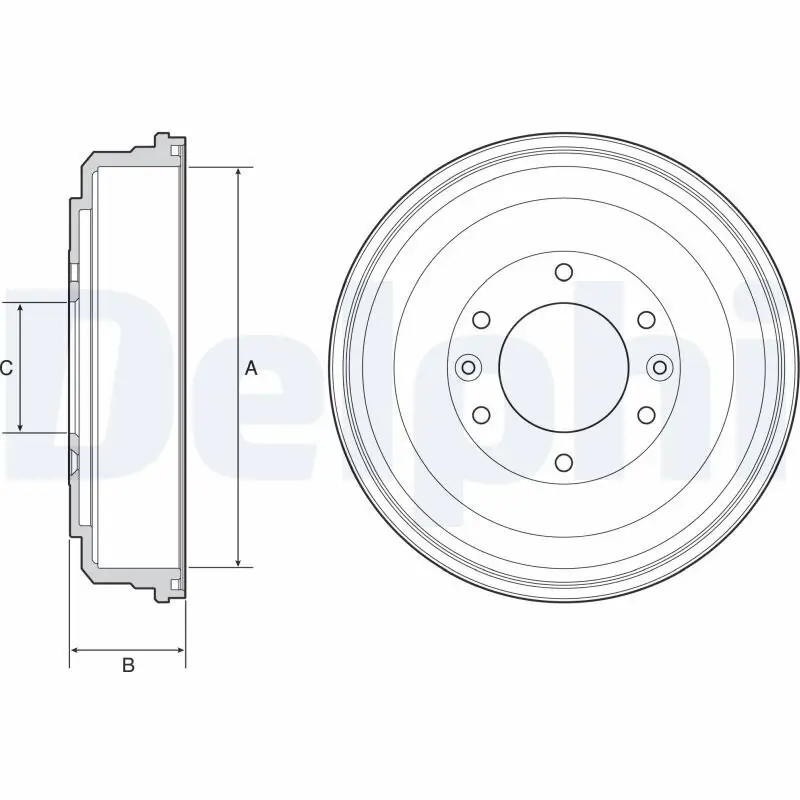 Bremstrommel DELPHI BF555