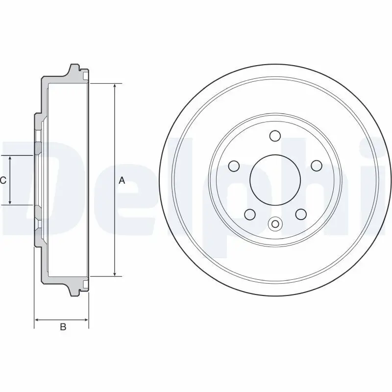 Bremstrommel DELPHI BF556