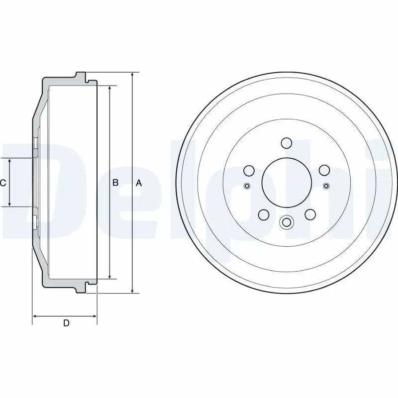 Bremstrommel DELPHI BF558