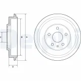 Bremstrommel Hinterachse DELPHI BF561
