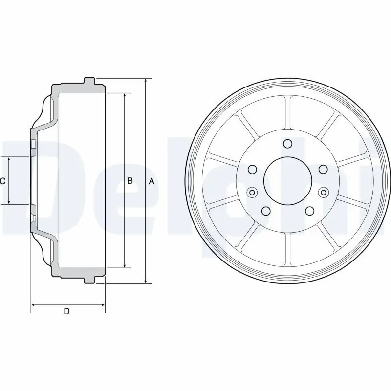 Bremstrommel DELPHI BF562