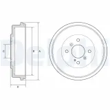 Bremstrommel DELPHI BF565