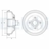 Bremstrommel DELPHI BF571