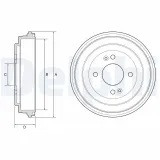 Bremstrommel DELPHI BF580