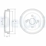 Bremstrommel DELPHI BF588