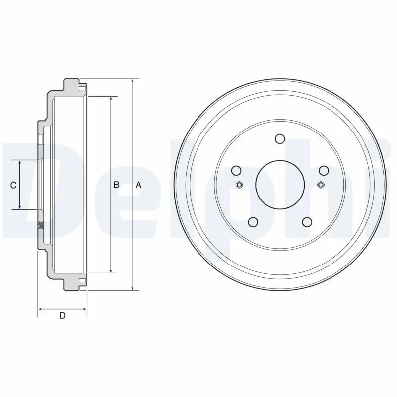 Bremstrommel DELPHI BF609