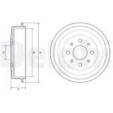 Bremstrommel DELPHI BF619