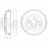 Bremstrommel DELPHI BF632