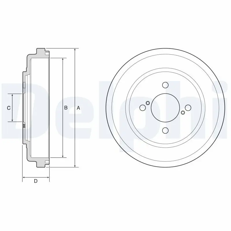 Bremstrommel DELPHI BF643