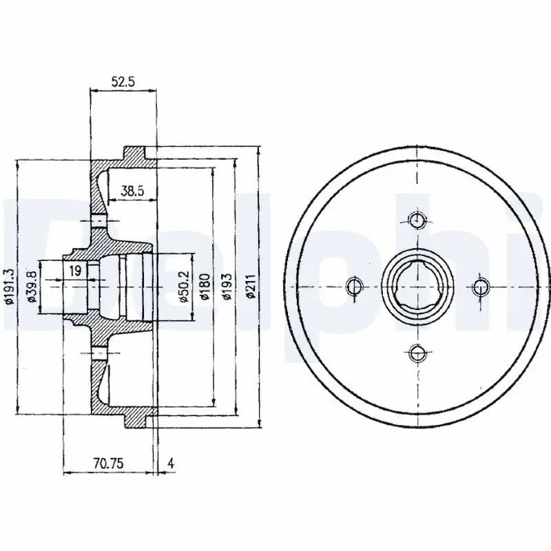 Bremstrommel DELPHI BF96