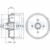 Bremstrommel DELPHI BF96 Bild Bremstrommel DELPHI BF96