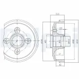 Bremstrommel DELPHI BFR190