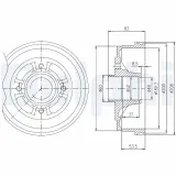 Bremstrommel DELPHI BFR272