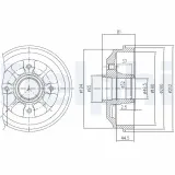 Bremstrommel DELPHI BFR282