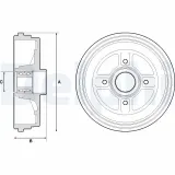 Bremstrommel DELPHI BFR496