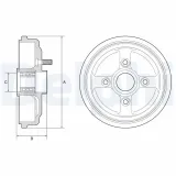 Bremstrommel DELPHI BFR567