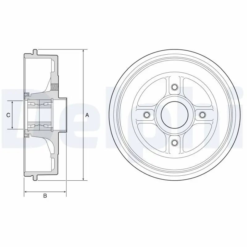 Bremstrommel DELPHI BFR595