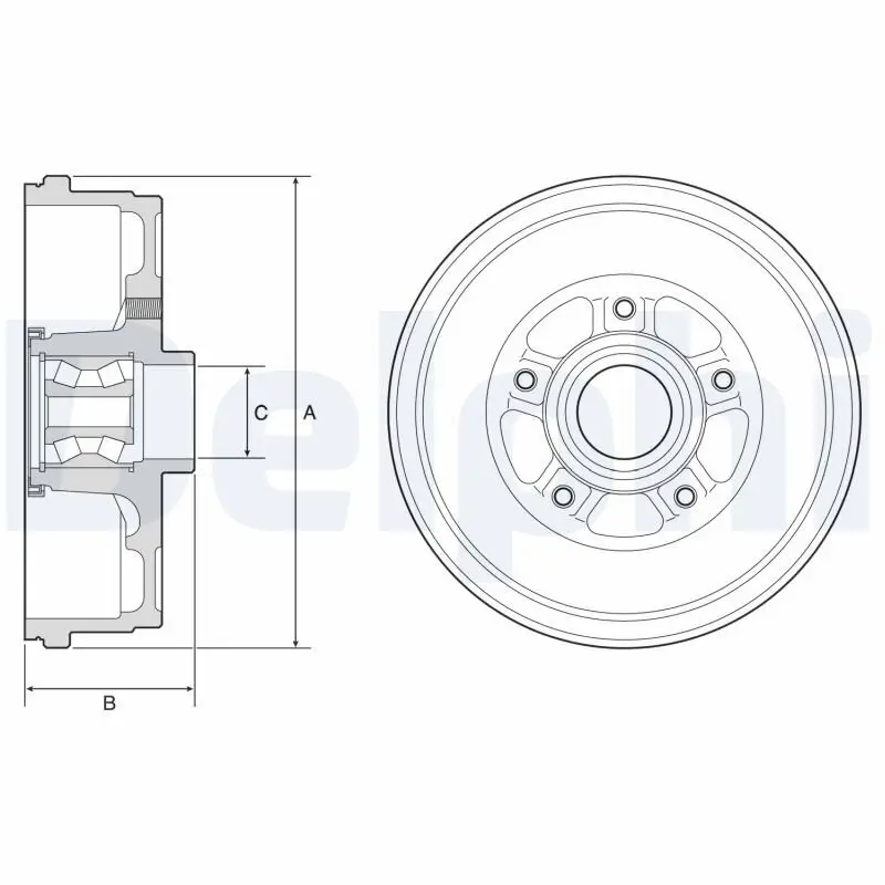 Bremstrommel DELPHI BFR611