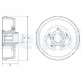 Bremstrommel DELPHI BFR611