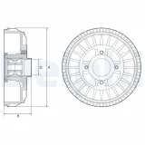 Bremstrommel DELPHI BFR621