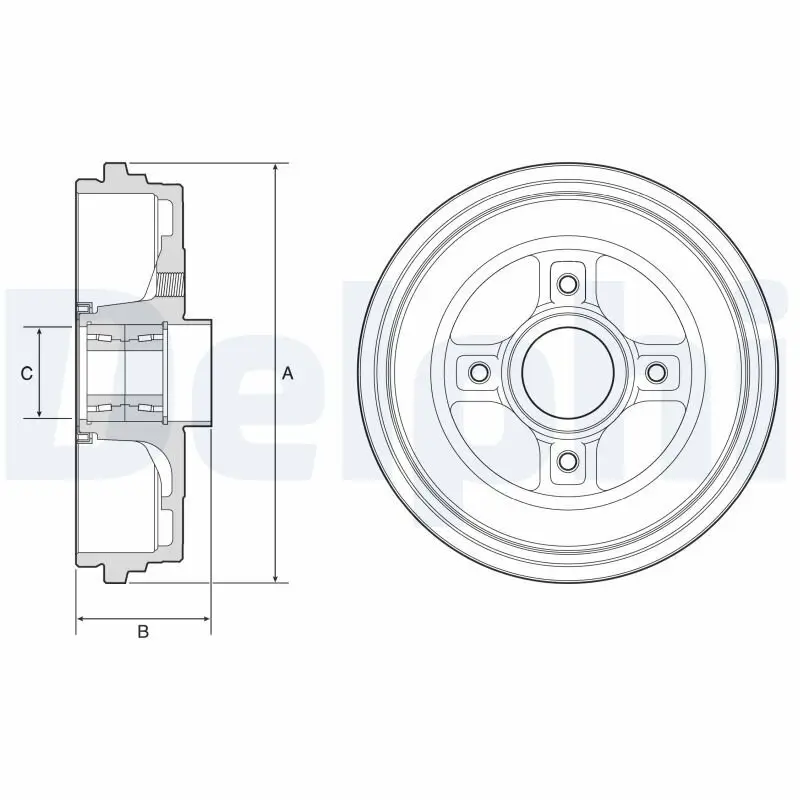 Bremstrommel DELPHI BFR626