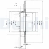 Bremsscheibe Vorderachse DELPHI BG2015