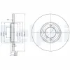 Bremsscheibe Vorderachse DELPHI BG2061 Bild Bremsscheibe Vorderachse DELPHI BG2061