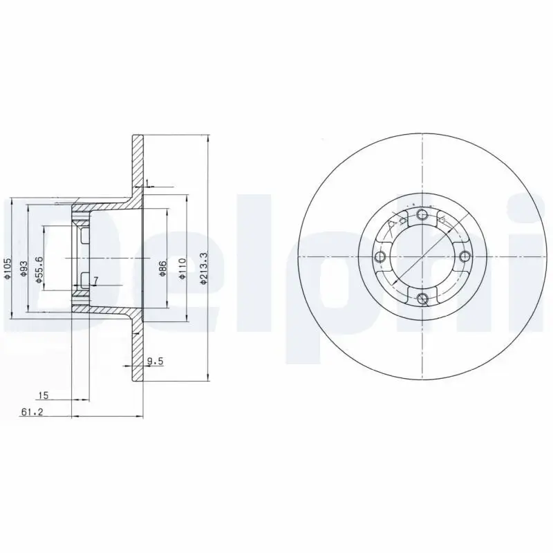 Bremsscheibe DELPHI BG2081