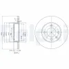 Bremsscheibe DELPHI BG2117 Bild Bremsscheibe DELPHI BG2117