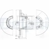 Bremsscheibe DELPHI BG2163