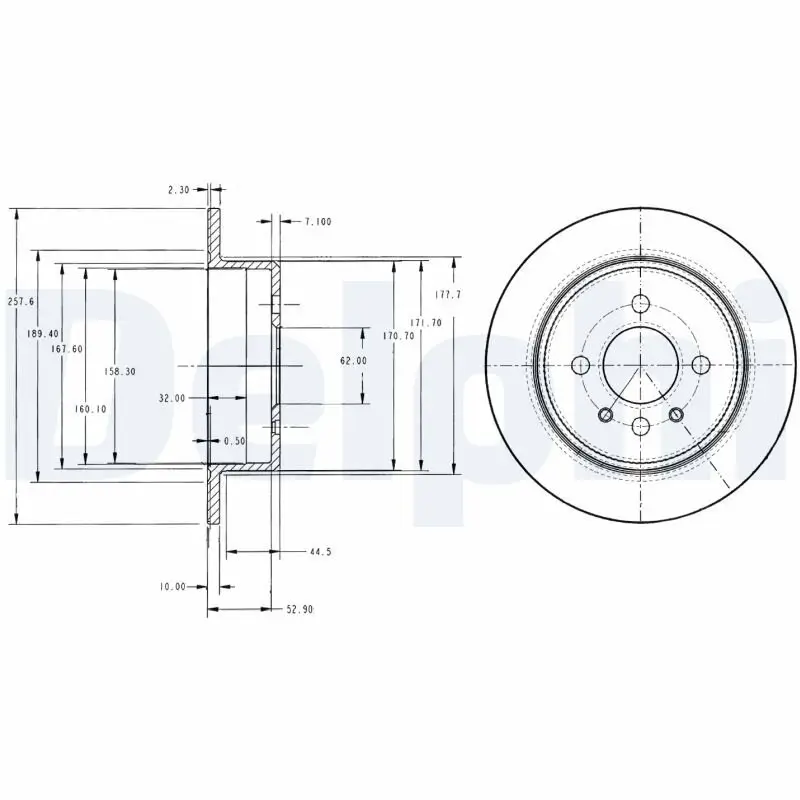 Bremsscheibe DELPHI BG2202