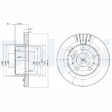 Bremsscheibe DELPHI BG2207