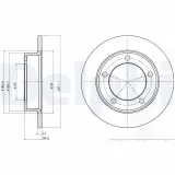 Bremsscheibe DELPHI BG2208