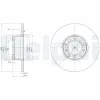Bremsscheibe Vorderachse DELPHI BG2259