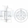 Bremsscheibe Vorderachse DELPHI BG2273 Bild Bremsscheibe Vorderachse DELPHI BG2273