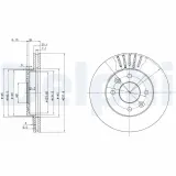 Bremsscheibe DELPHI BG2282C