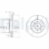 Bremsscheibe DELPHI BG2290