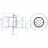 Bremsscheibe DELPHI BG2322 Bild Bremsscheibe DELPHI BG2322