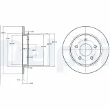 Bremsscheibe DELPHI BG2332