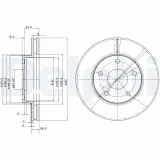 Bremsscheibe DELPHI BG2346