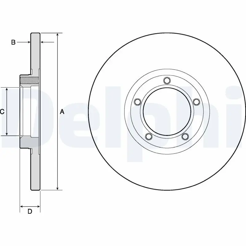 Bremsscheibe DELPHI BG2349