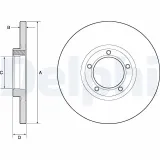 Bremsscheibe DELPHI BG2349